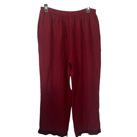 NWT Vintage DONNA USA Linen 2-Piece Outfit Size 3XL Pants Tunic Top Ruffled NOS - Picture 8 of 12